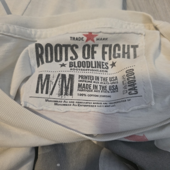 Roots of Fight White Cassius Clay T-Shirt 5th St Gym - Picture 10 of 10